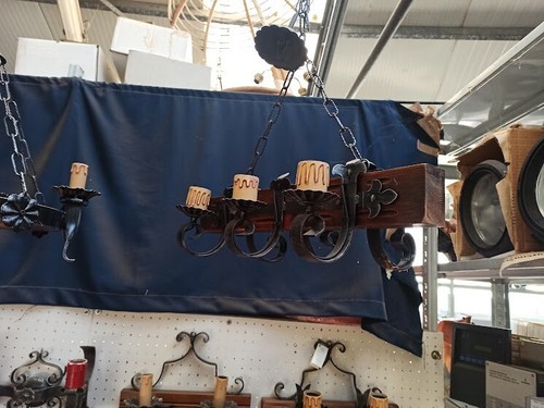 Lampadario ferro battuto - lampadario, e