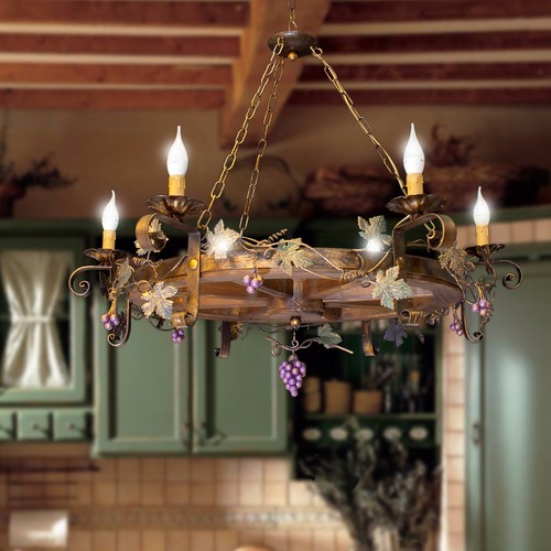 Lampadario ruota carro in - lampadario,