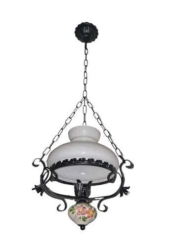 Lampadario ferro battuto - lampadario,