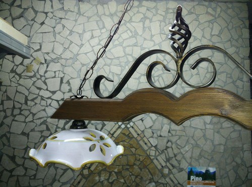 Lampadario bilanciere rustico - lampadario,