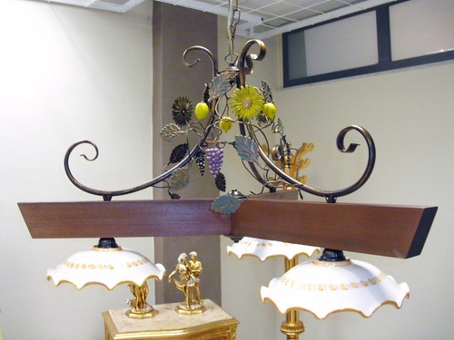 Bilanciere lampadario rustico - lampadario,