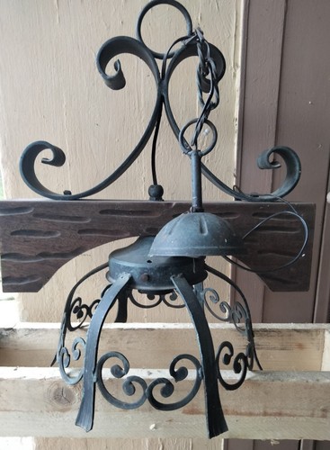 Lampadario ferro battuto e - in,