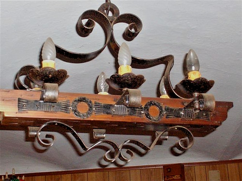 Lampadari rustici legno - lampadari, in