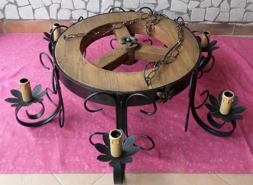 Lampadario rustico ferro - rustico,