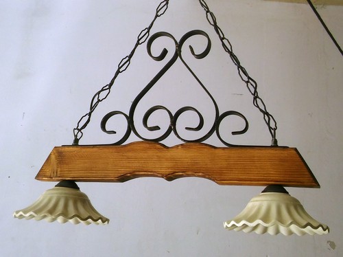 Lampadario bilanciere rustico