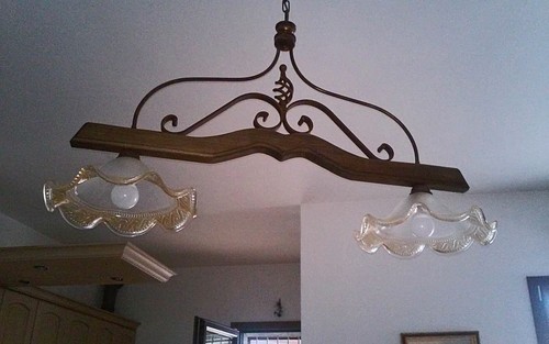 Lampadario artigianale rustico