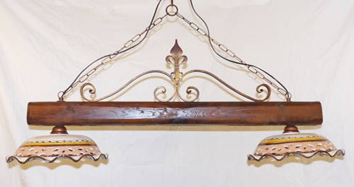 Lampadario rustico ferro - lampadario, in