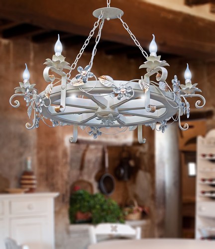 Lampadario ruota carro - lampadario,