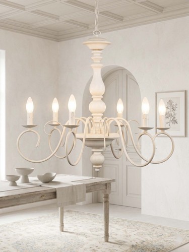 Lampadario classico legno e - classico,