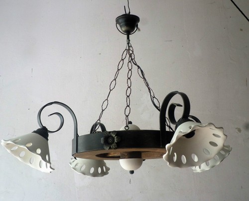 Lampadario rustico ferro - in,