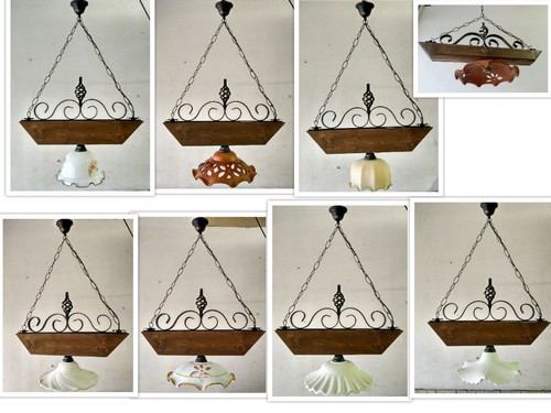 Lampadario rustico ferro - rustico,