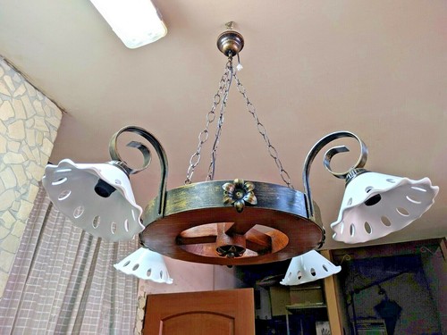 Lampadario rustico ferro - in,