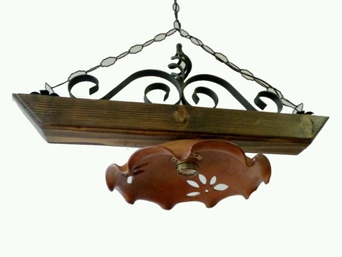 Lampadario rustico ferro - lampadario,