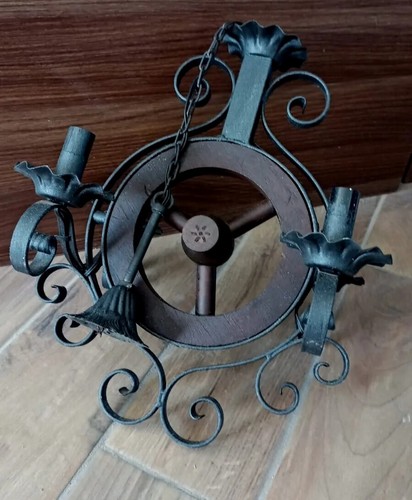 Lampadario rustico ferro - lampadario,