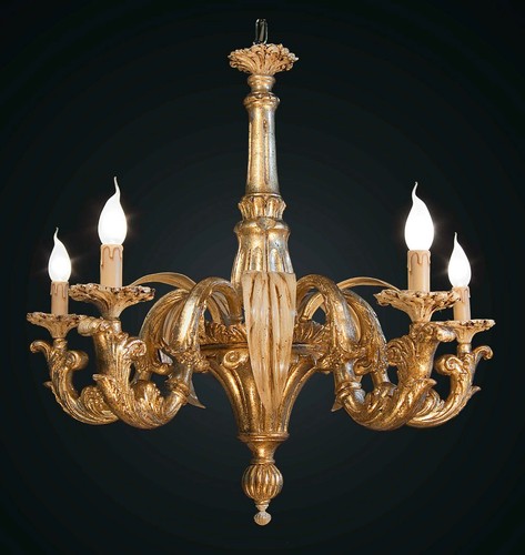 Lampadario classico legno - , e